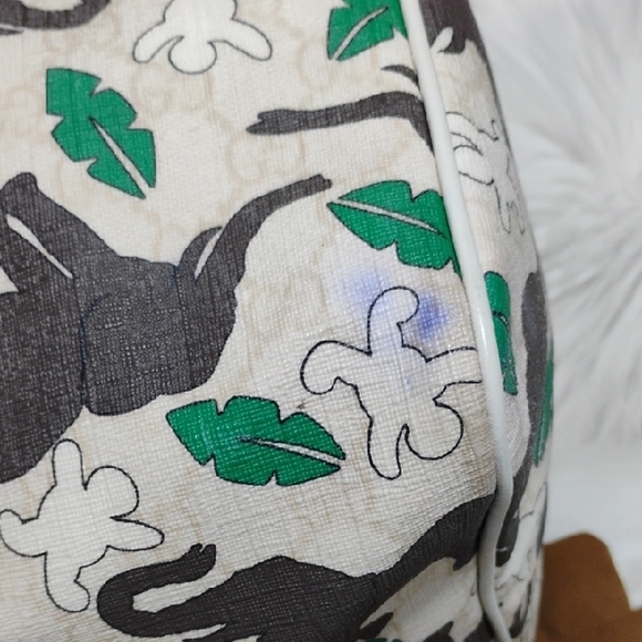 SALE! Gucci GG Supreme UNICEF Snowman PVC Ivory Boston Bag W DB - Picture 8 of 16